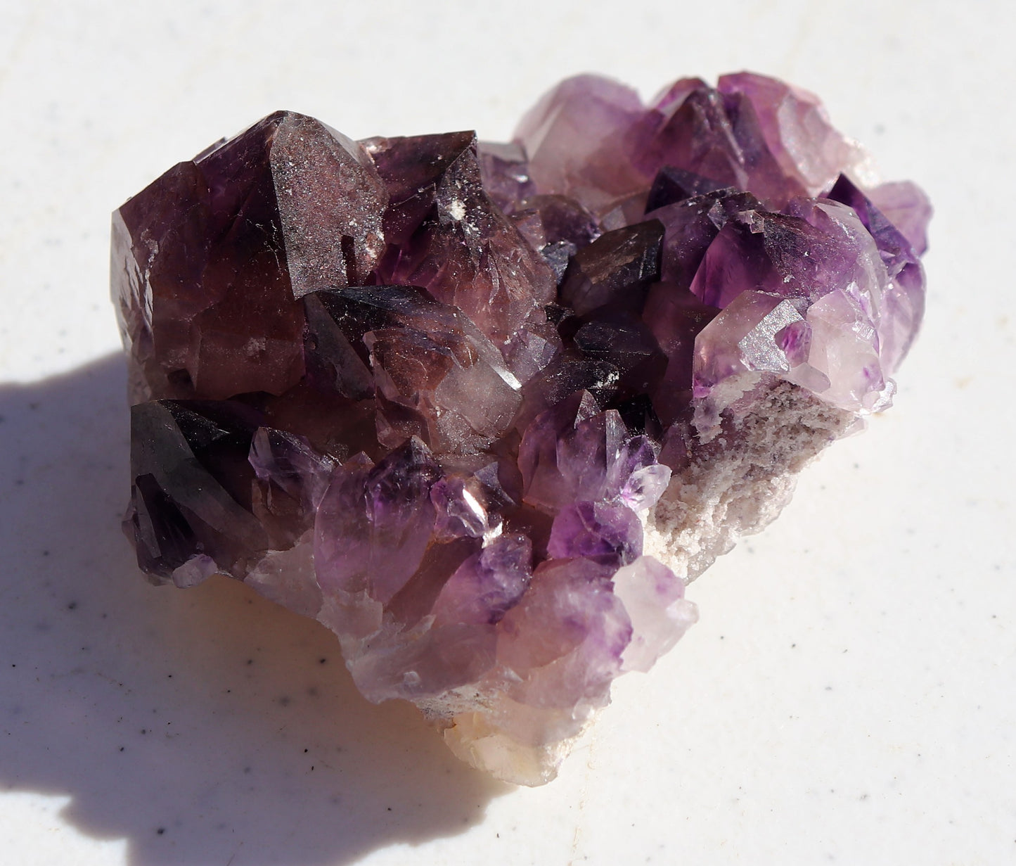 Very nice Hematite-included Amethyst Cluster