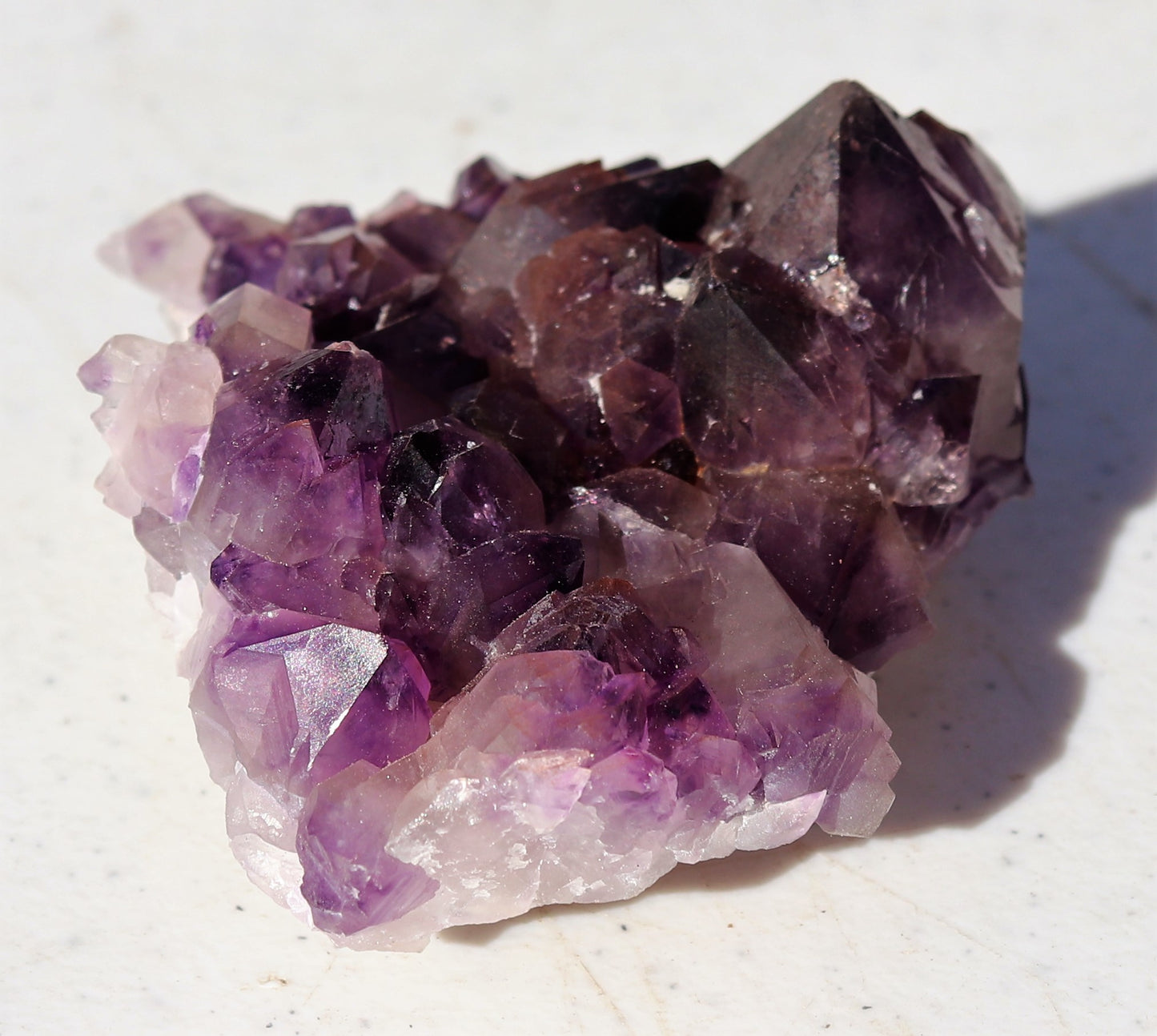 Very nice Hematite-included Amethyst Cluster