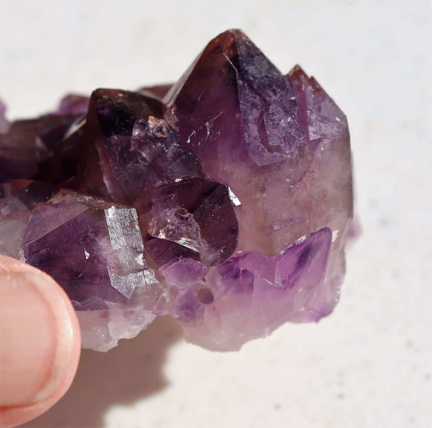 Very nice Hematite-included Amethyst Cluster