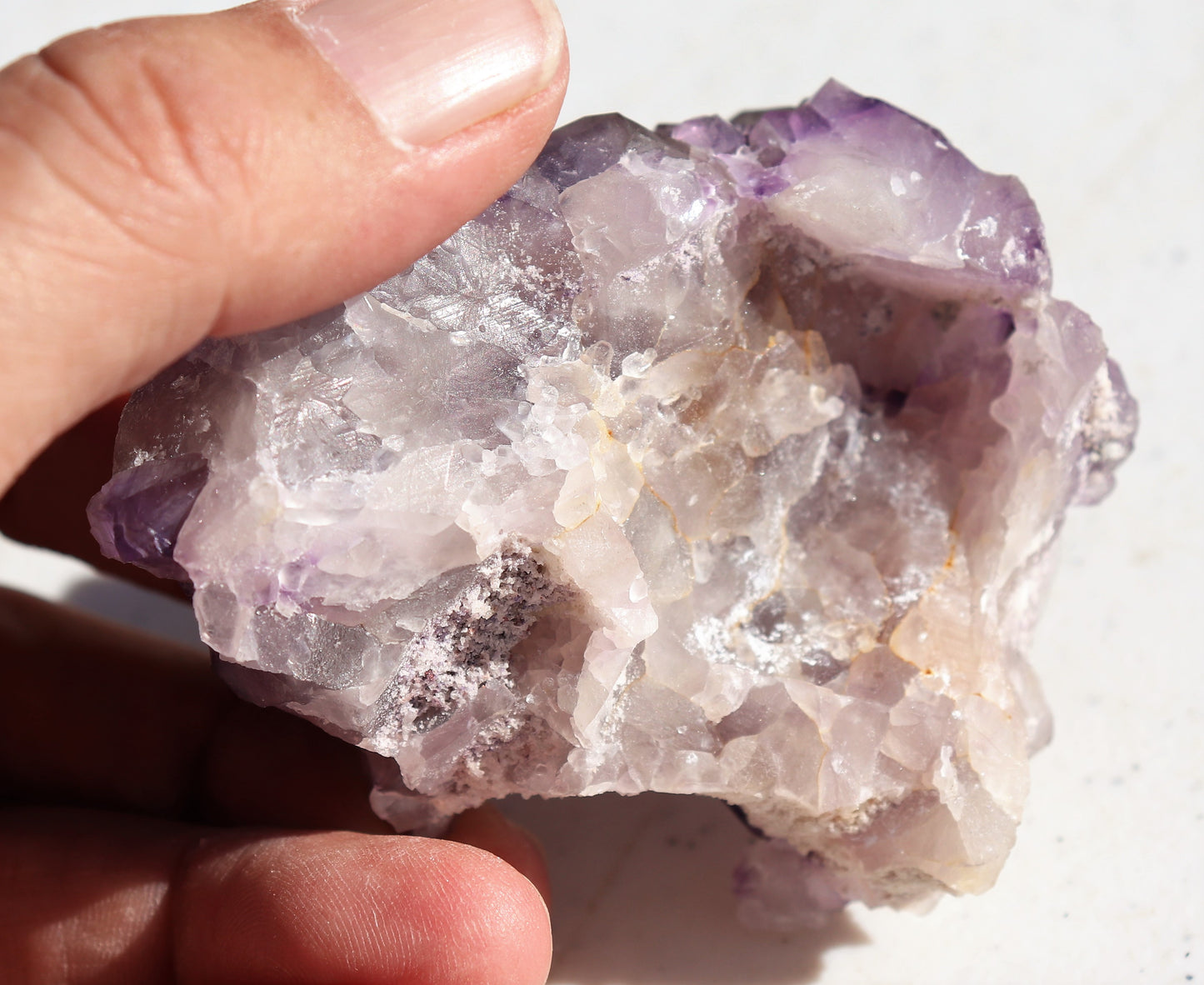 Very nice Hematite-included Amethyst Cluster