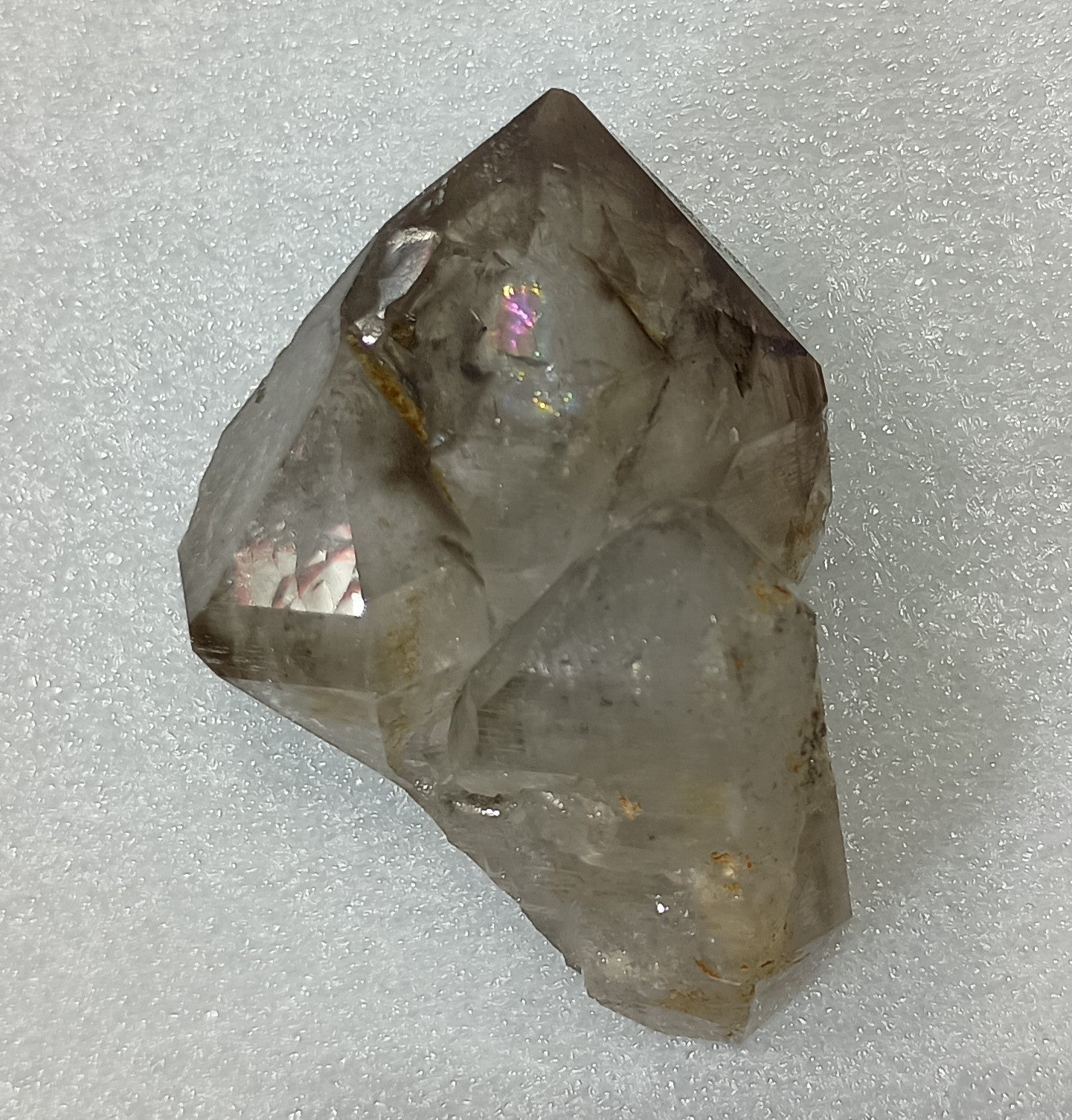 UV reactive Arkansas Smoky Quartz Enhydro Crystal