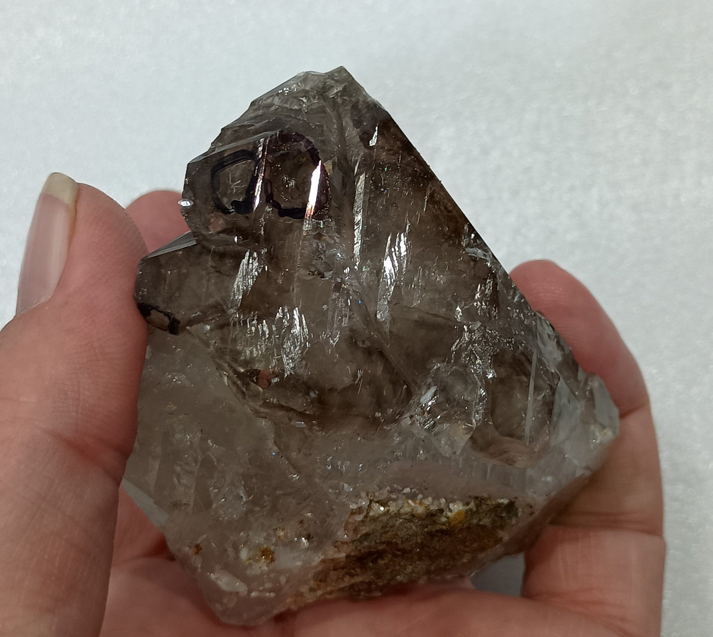 Arkansas Smoky Quartz Enhydro Crystal