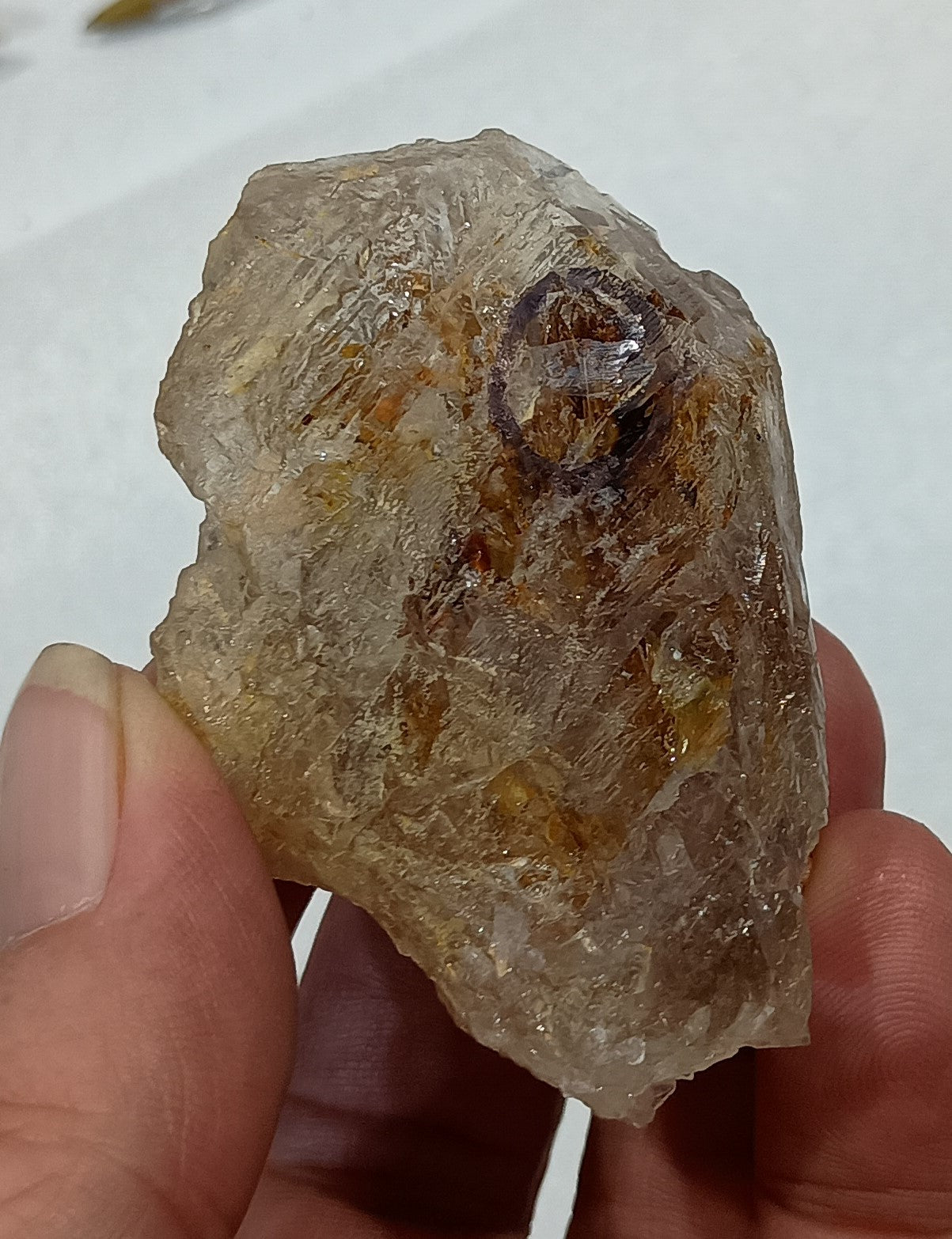 Mud-Gobber Arkansas Enhydro Quartz Crystal