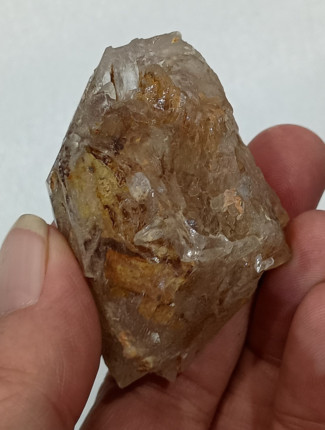 Mud-Gobber Arkansas Enhydro Quartz Crystal