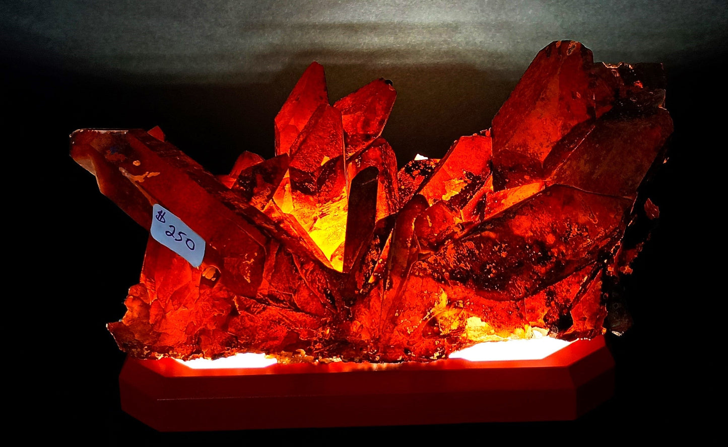 Beautiful Iridescent Arkansas Quartz Crystal Cluster