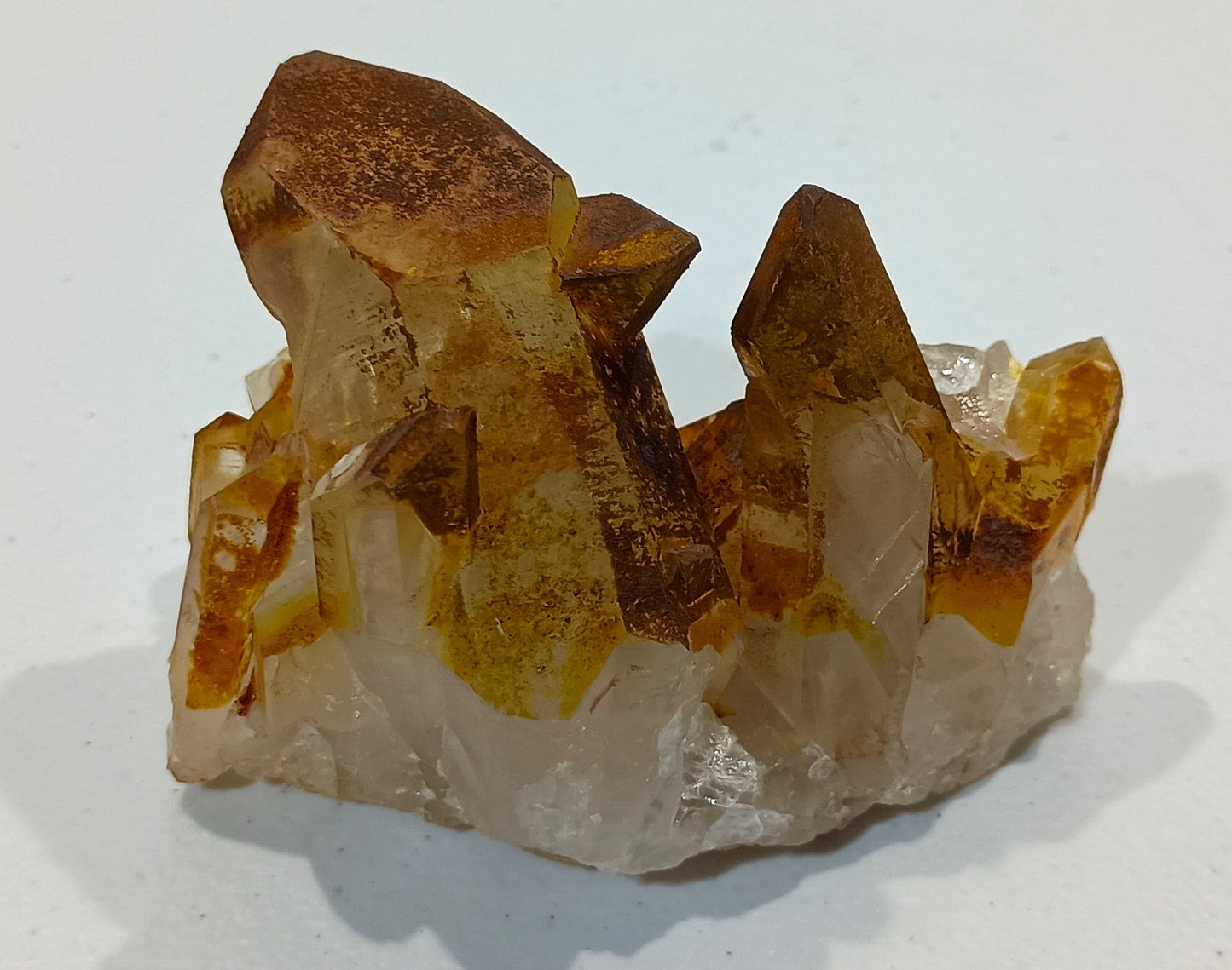 Iridescent Arkansas Quartz Crystal Cluster