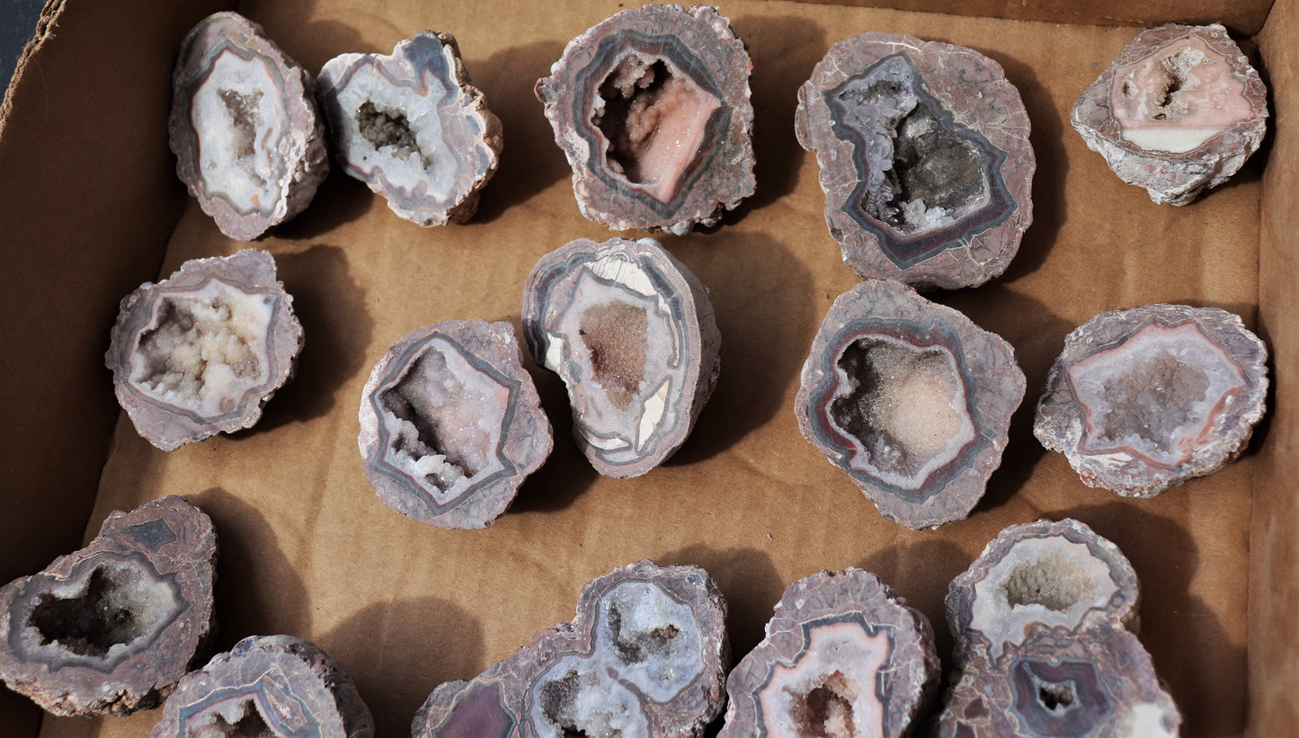 30 count flat of $15 Baker Ranch thunderegg halves