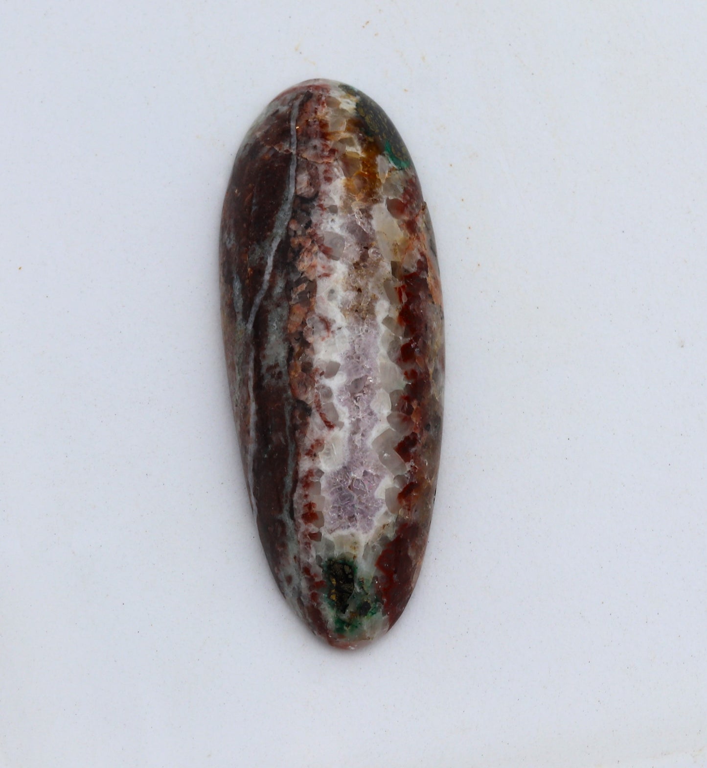 Amethyst Calcite Chalcopyrite Tenorite Malachite Fluorite Cabochon