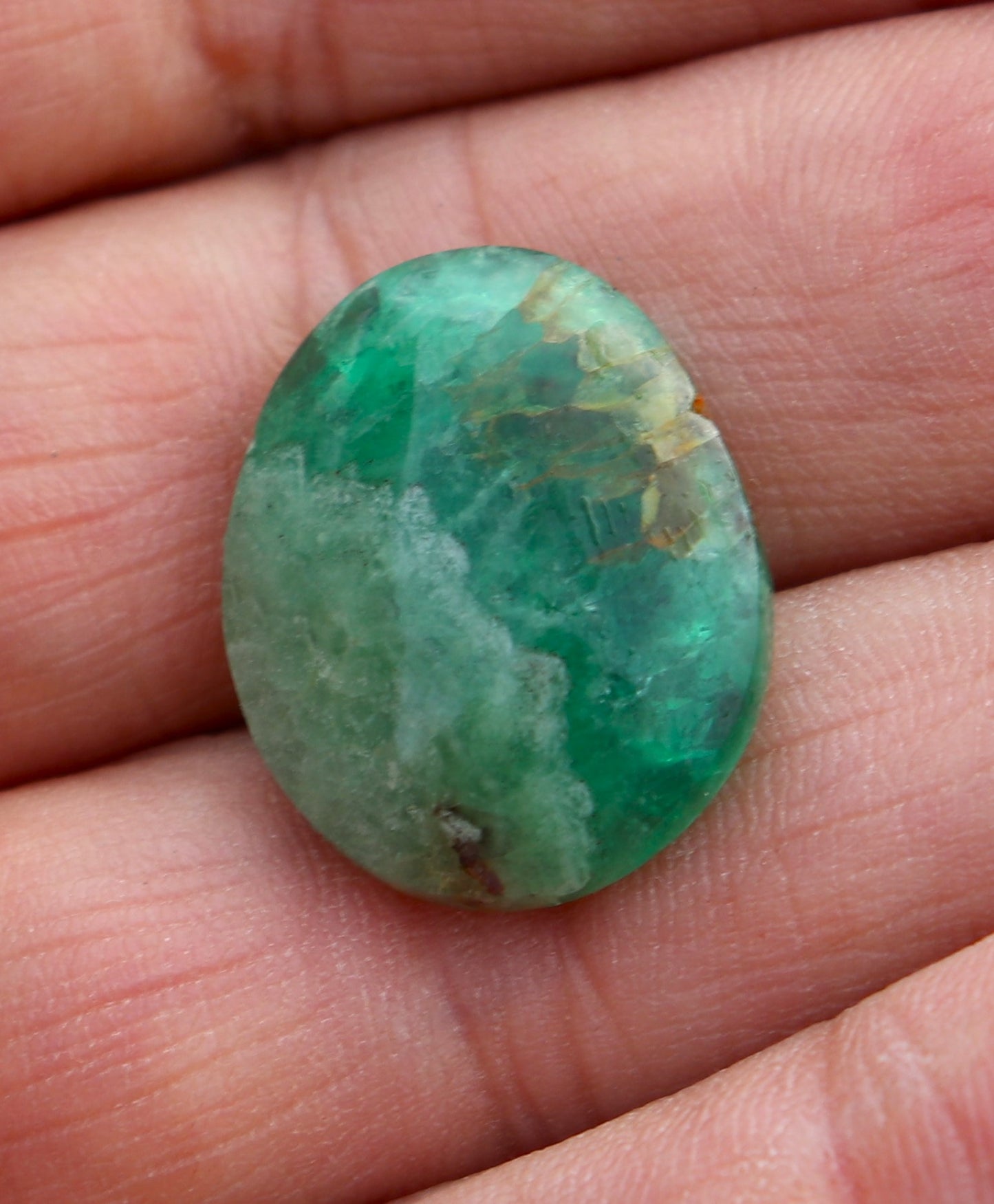 Green Fluorite Cabochon