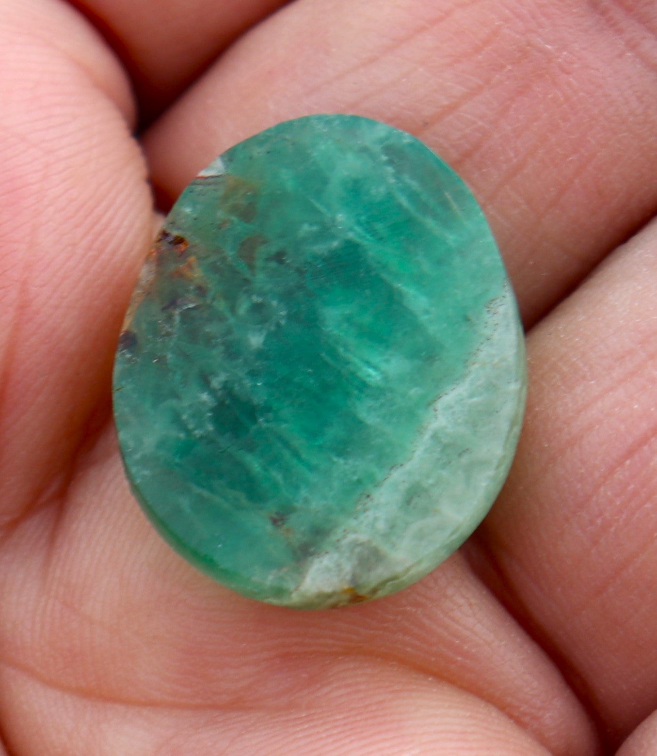 Green Fluorite Cabochon