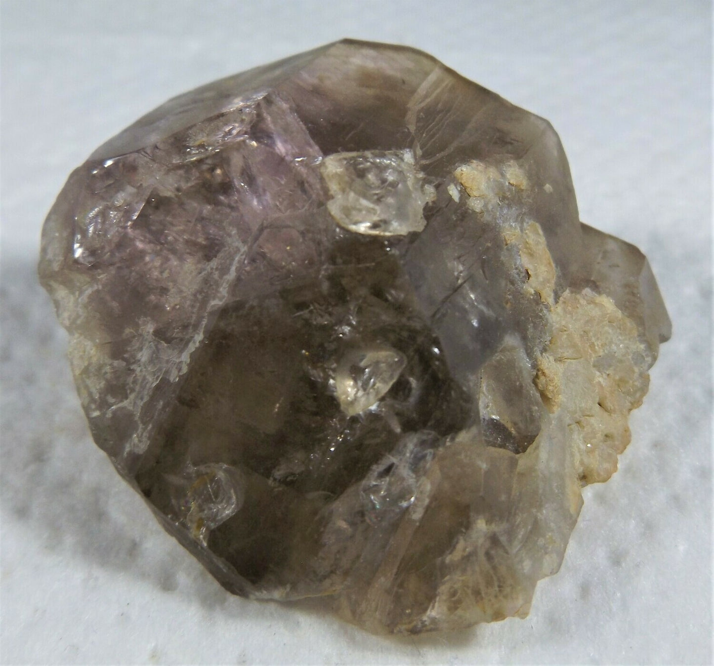 Wild C-axis growth Amethyst-Smoky Quartz Crystal