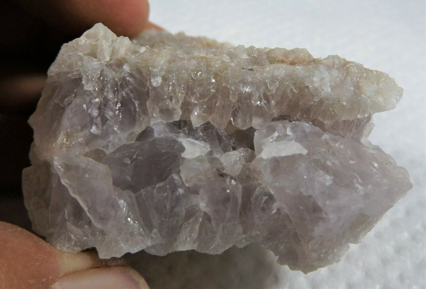 Faint Amethyst Crystal Epimorph Cluster