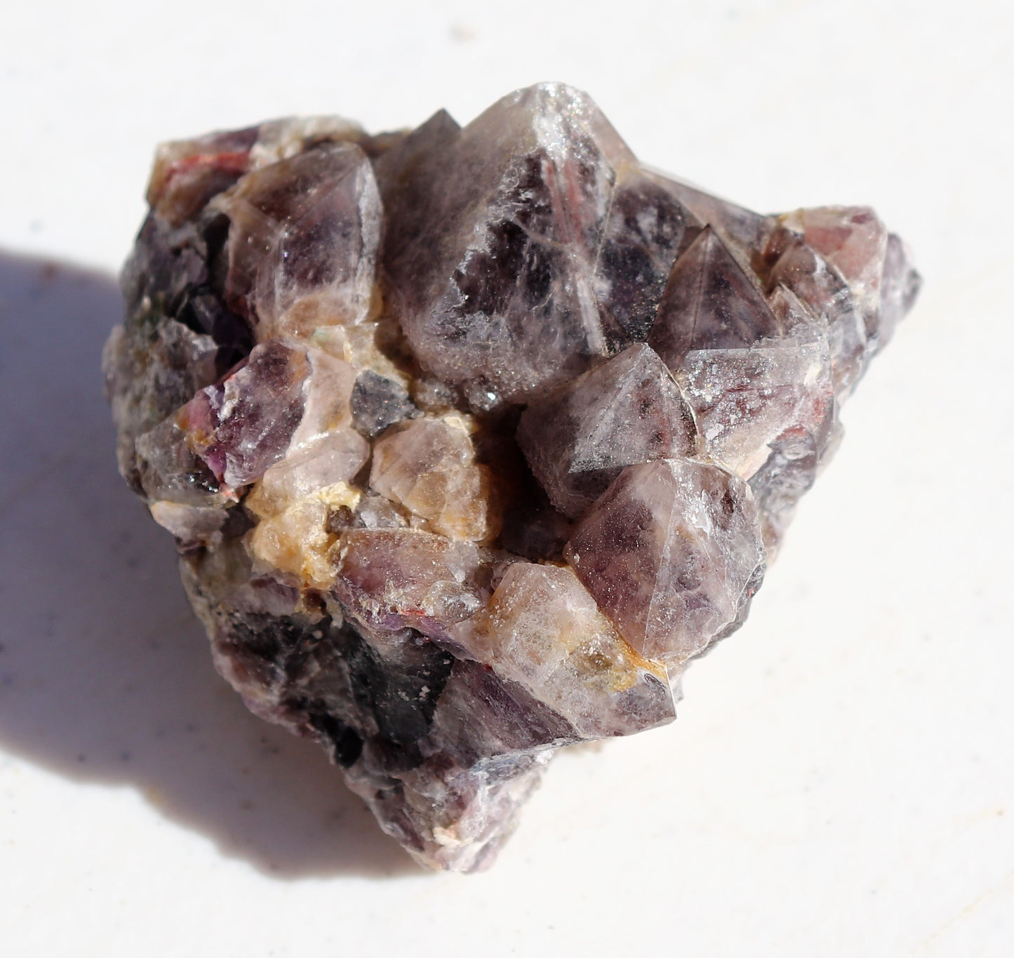 Nice Phantom Amethyst Cluster with Green Fluorite