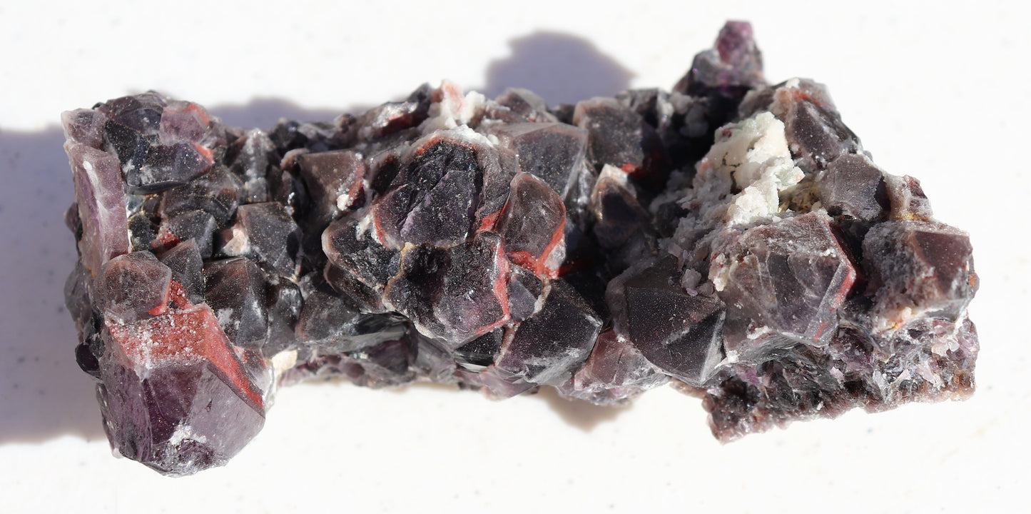 Wild Amethyst Cluster with Green Fluorite