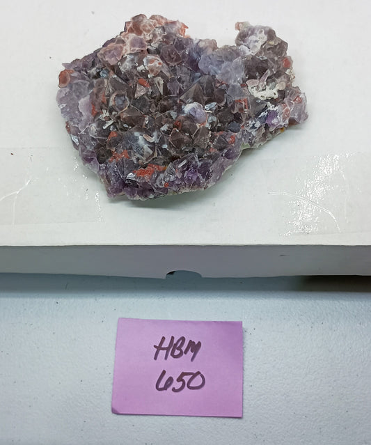 Very Nice Amethyst Cluster with Green Fluorite