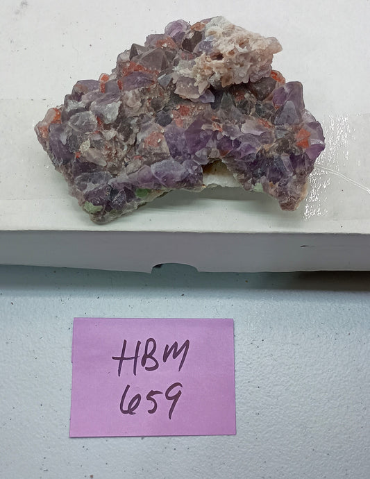 Hematite included Amethyst Cluster