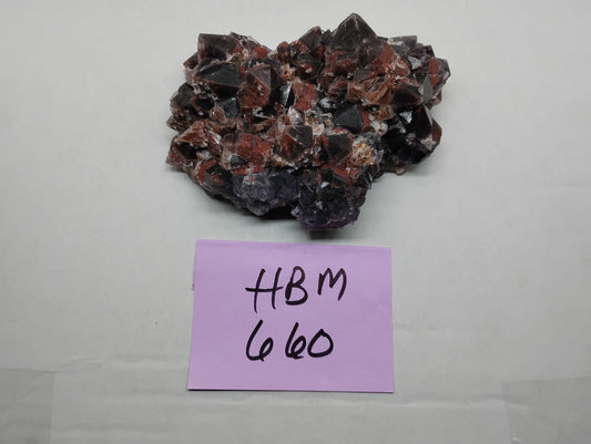 Very Nice Hematite included Amethyst Cluster