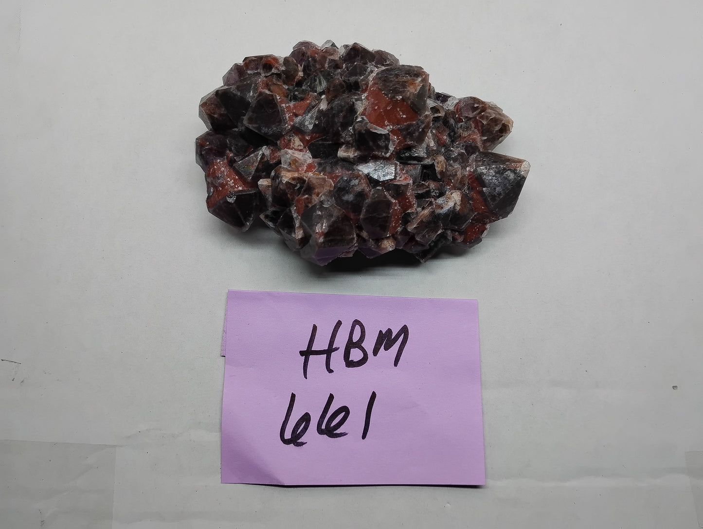 Nice Hematite included Amethyst Cluster