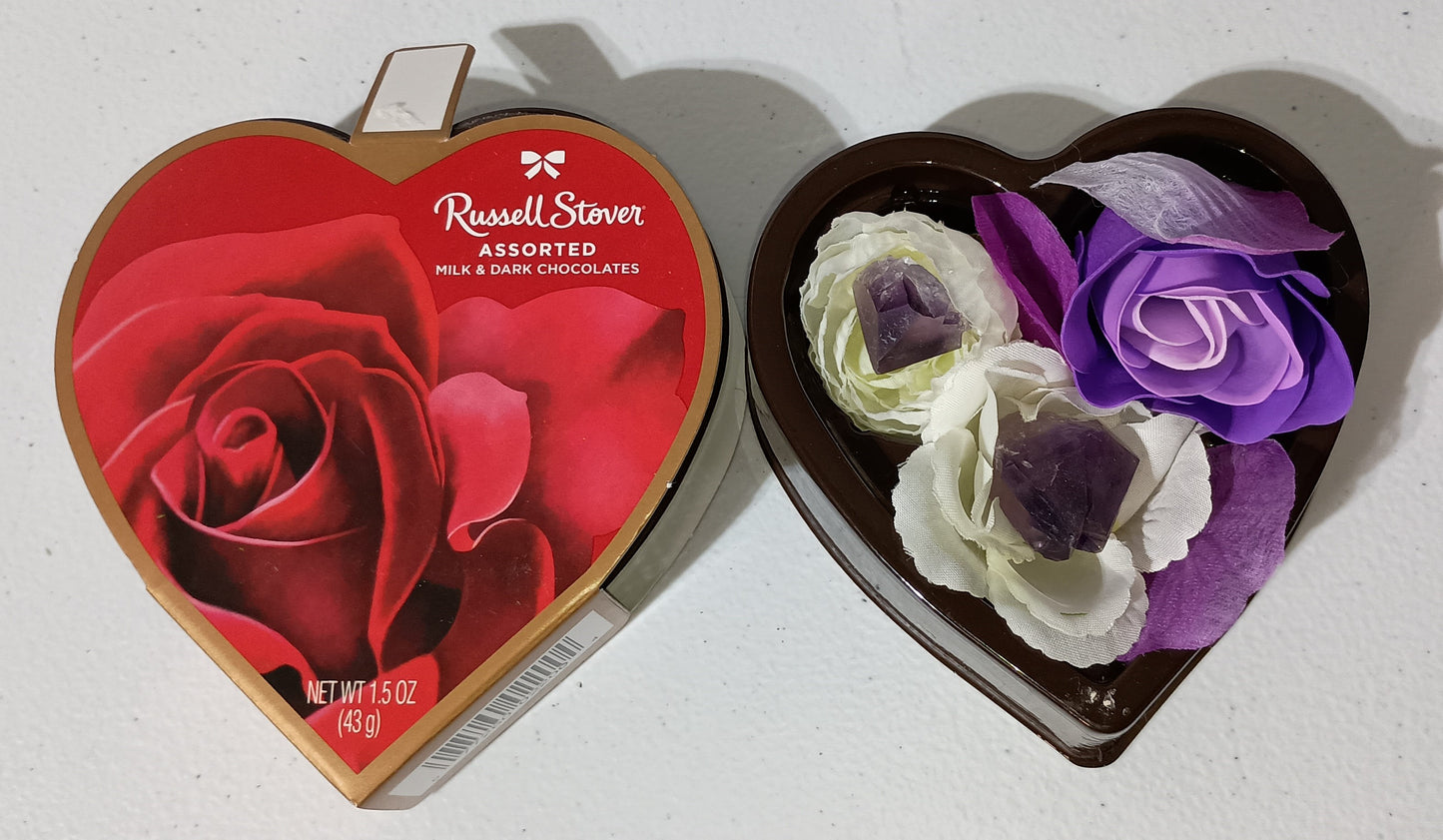 Red Rose Amethyst Heart Box Kit