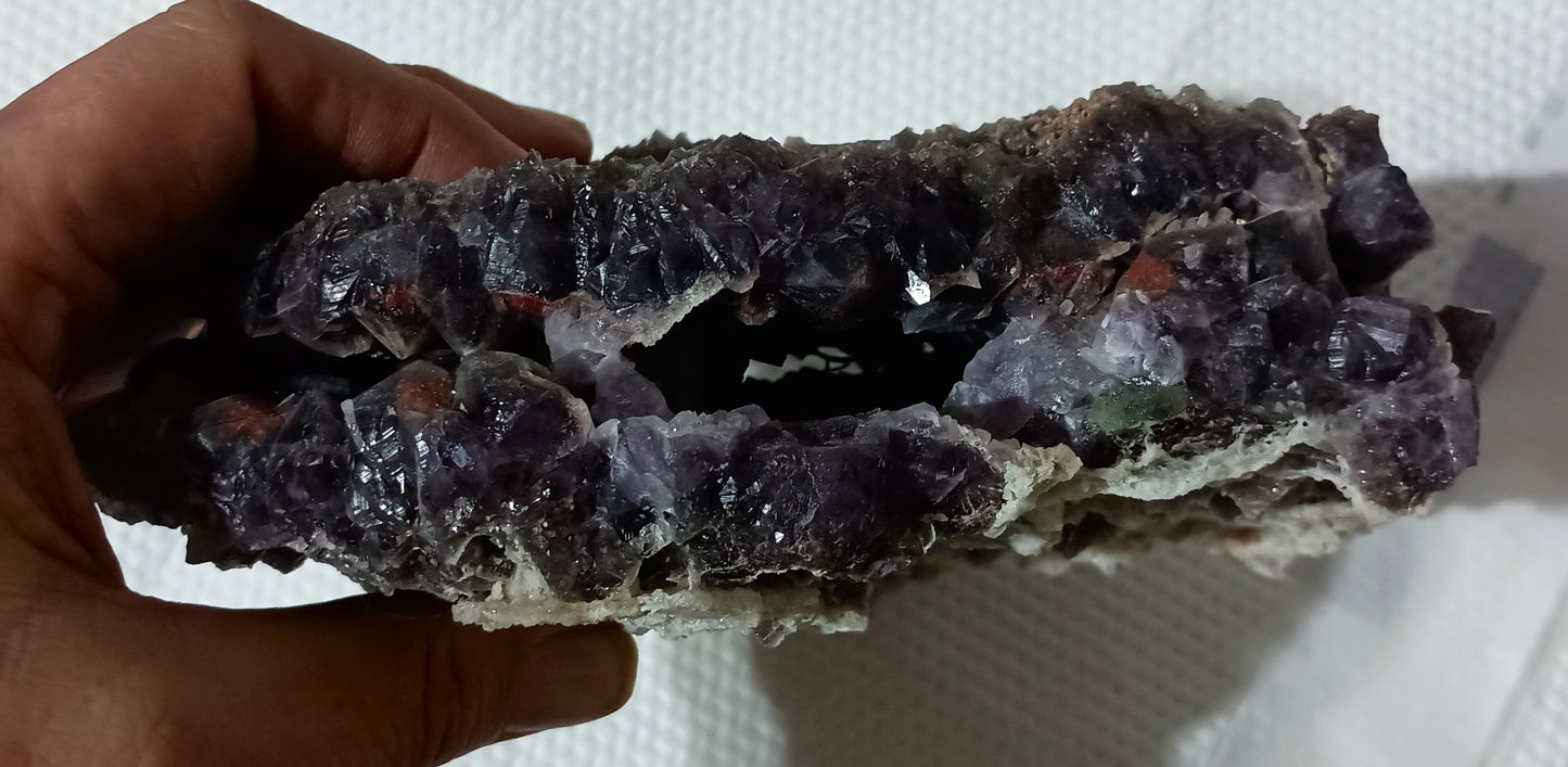 Large Double Vein Amethyst Cluster