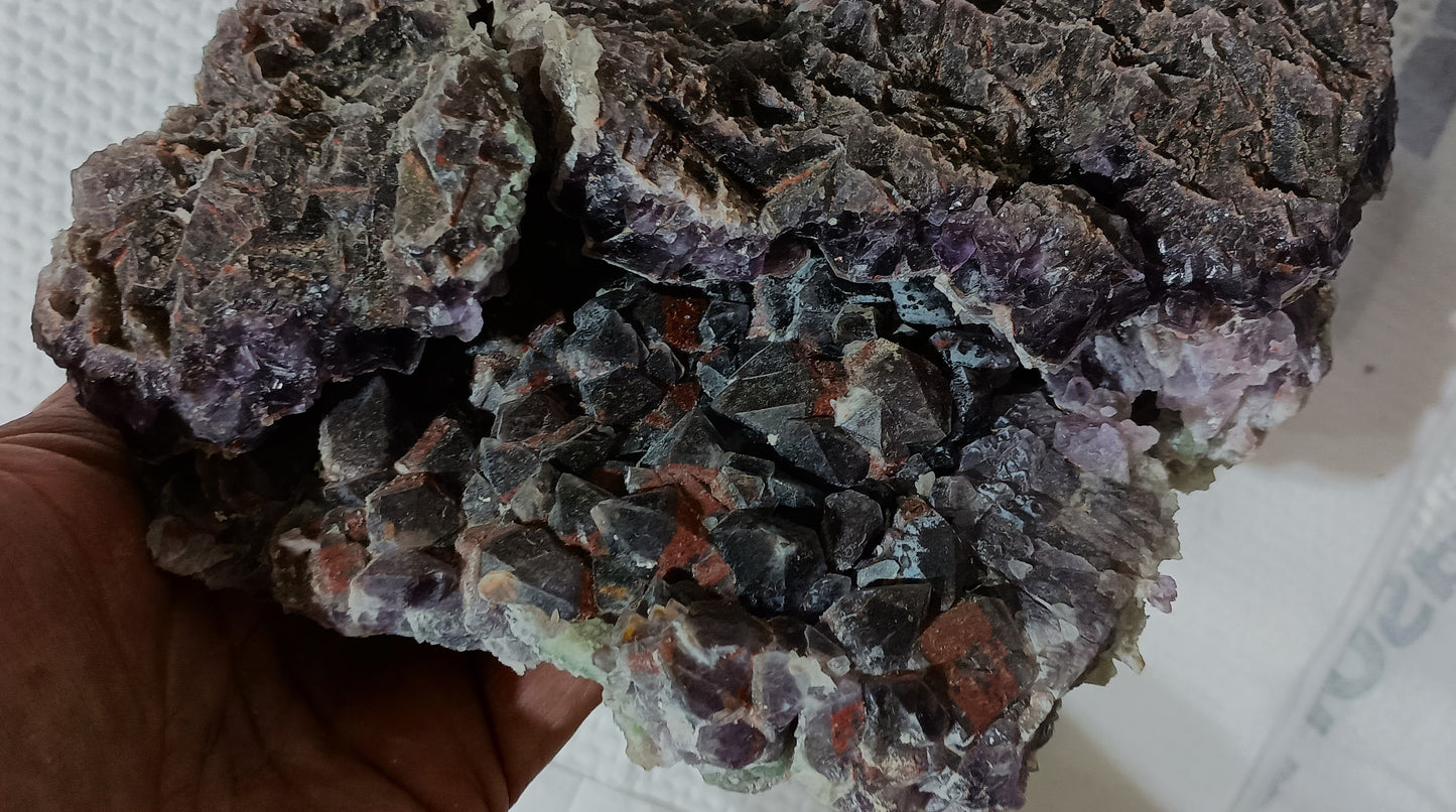 Large Double Vein Amethyst Cluster