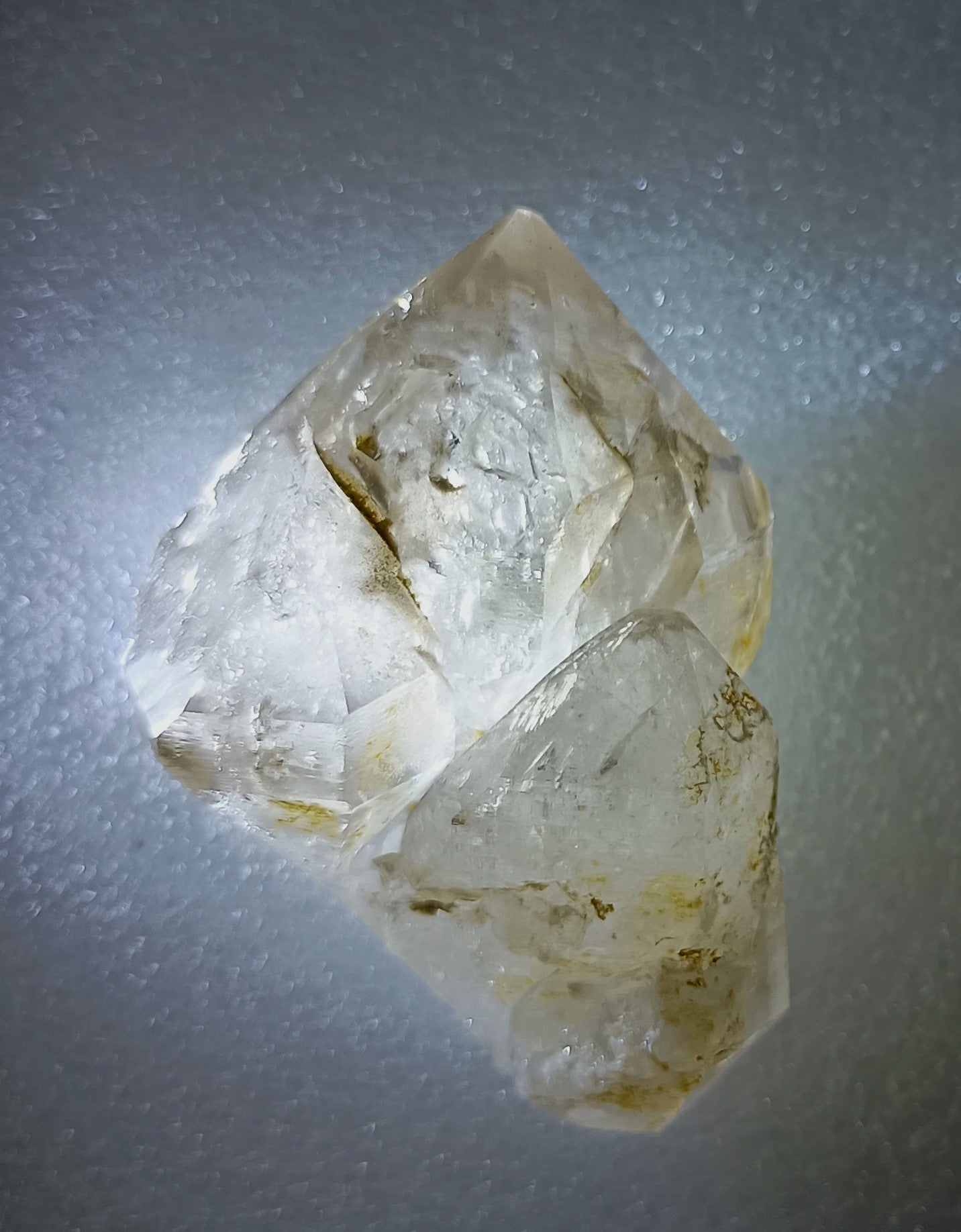 UV reactive Arkansas Smoky Quartz Enhydro Crystal
