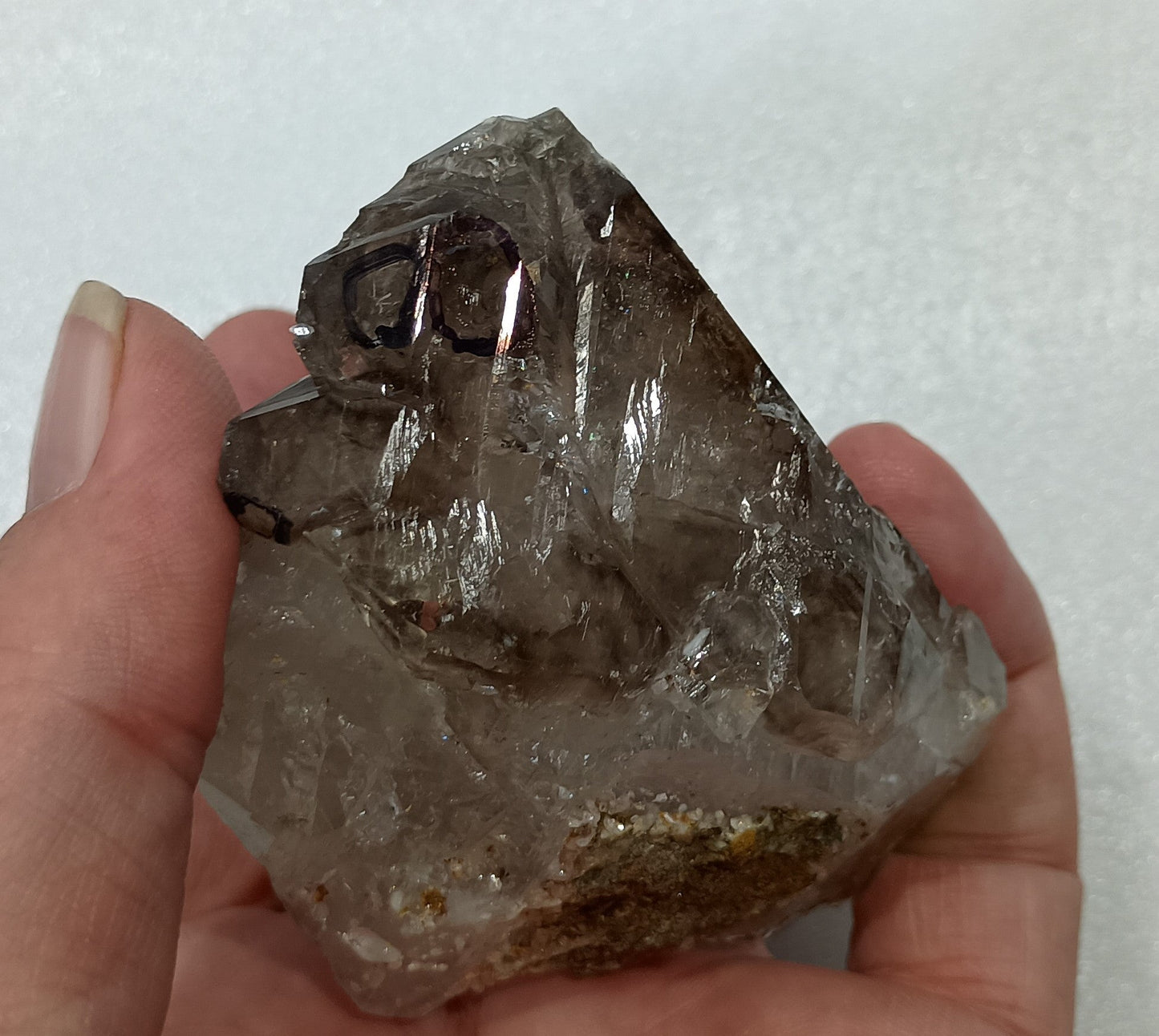 Arkansas Smoky Quartz Enhydro Crystal