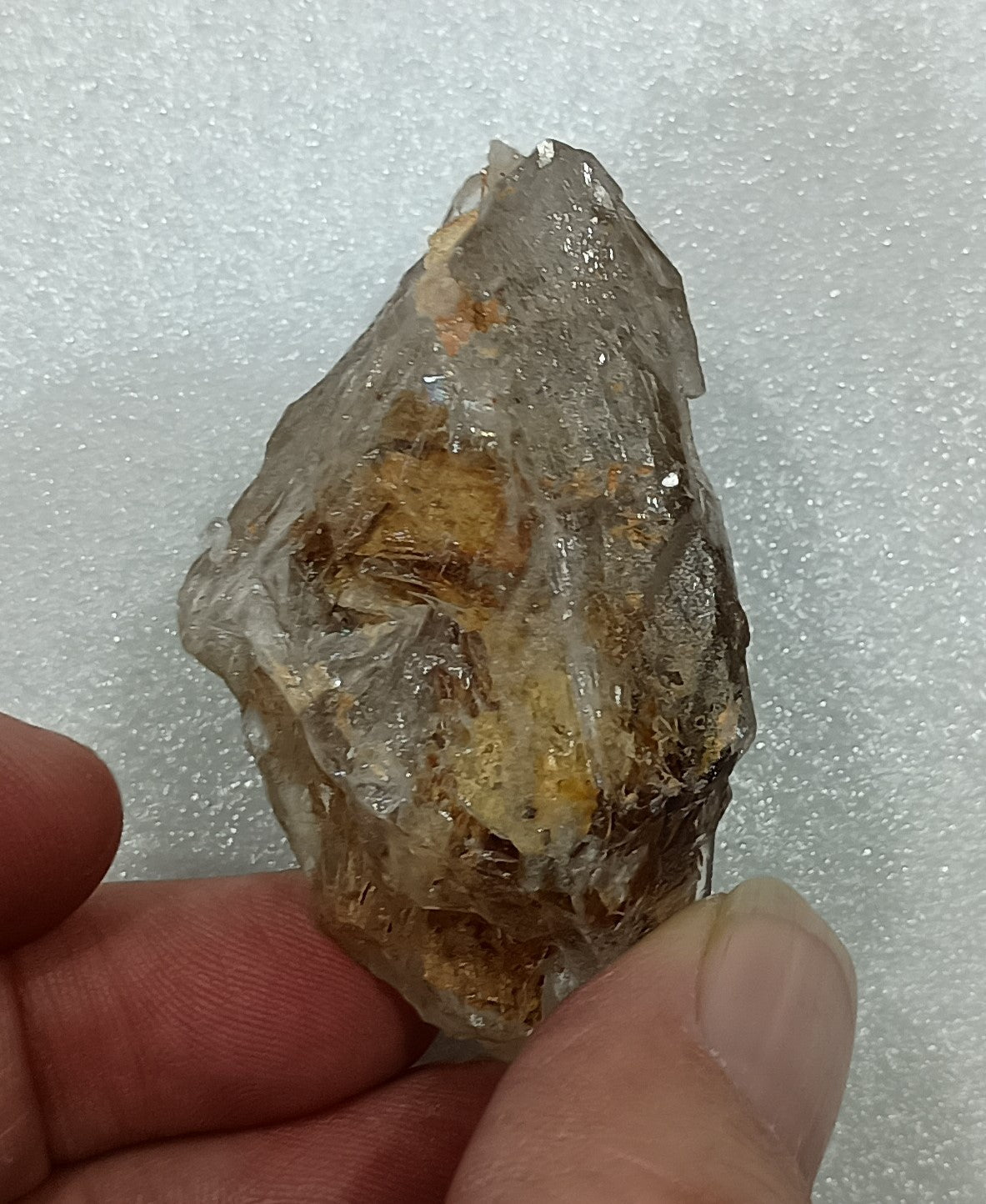 Mud-Gobber Arkansas Enhydro Quartz Crystal