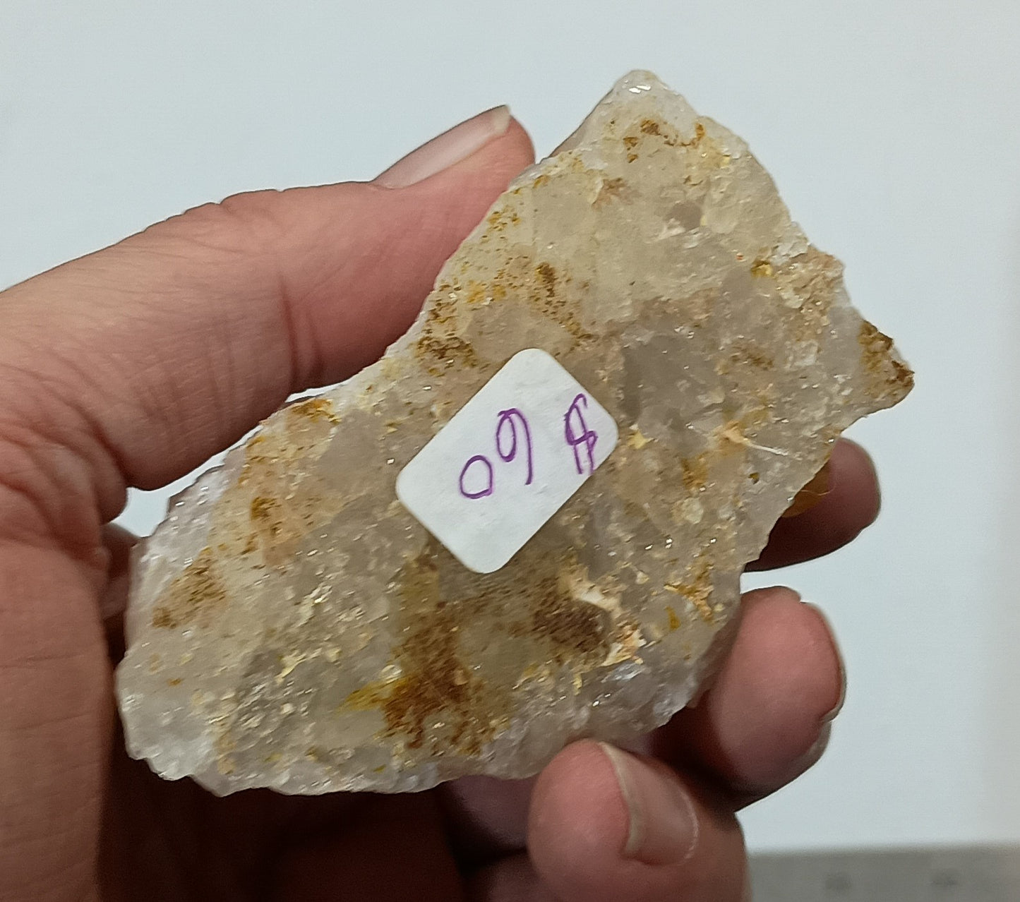 Iridescent Arkansas Quartz Crystal Cluster