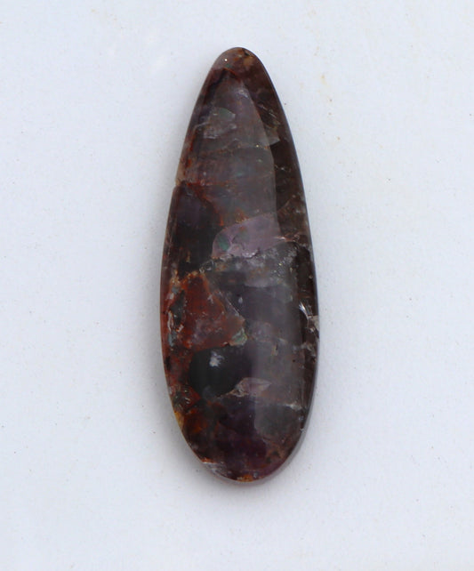 Amethyst Chalcopyrite Cabochon