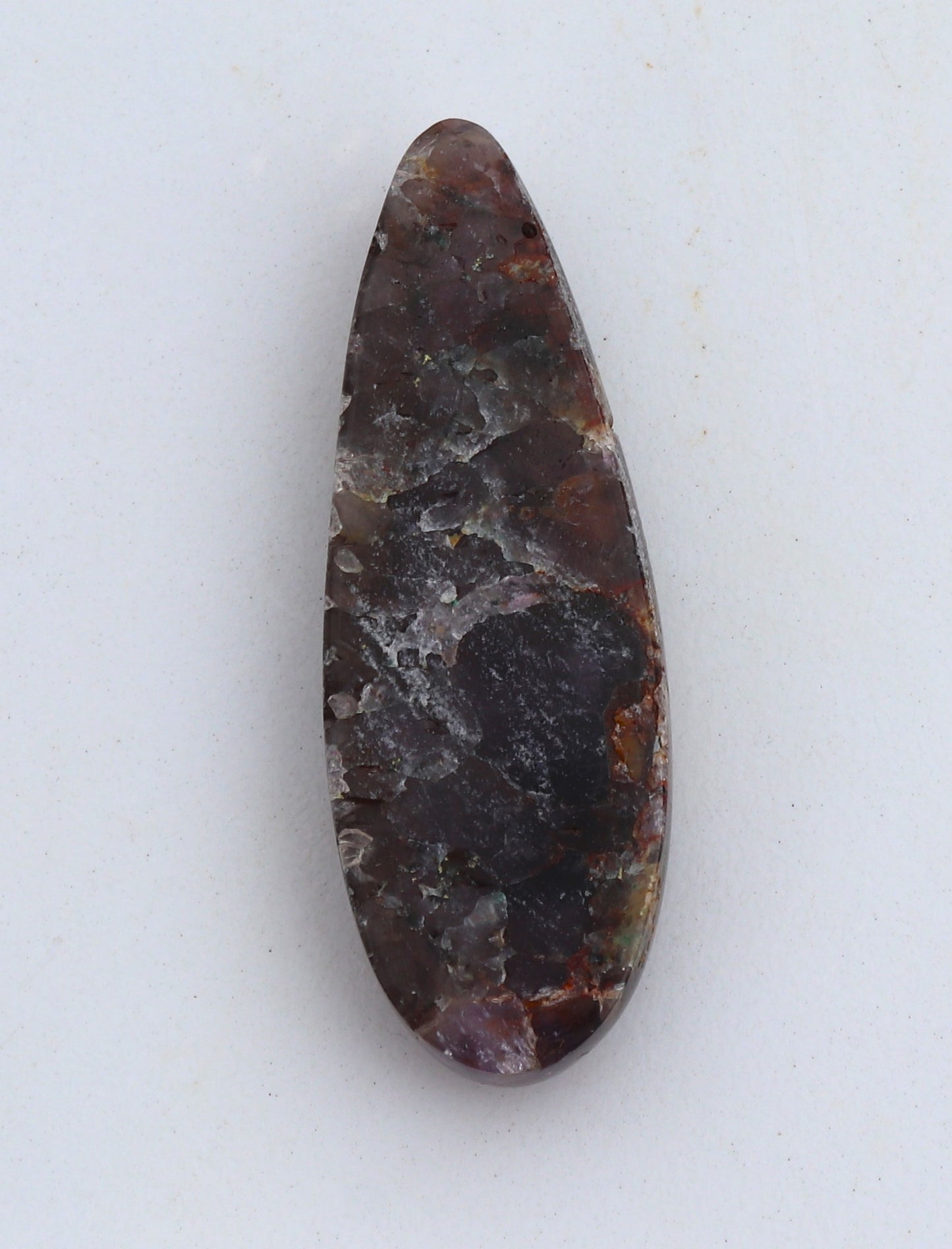 Amethyst Chalcopyrite Cabochon