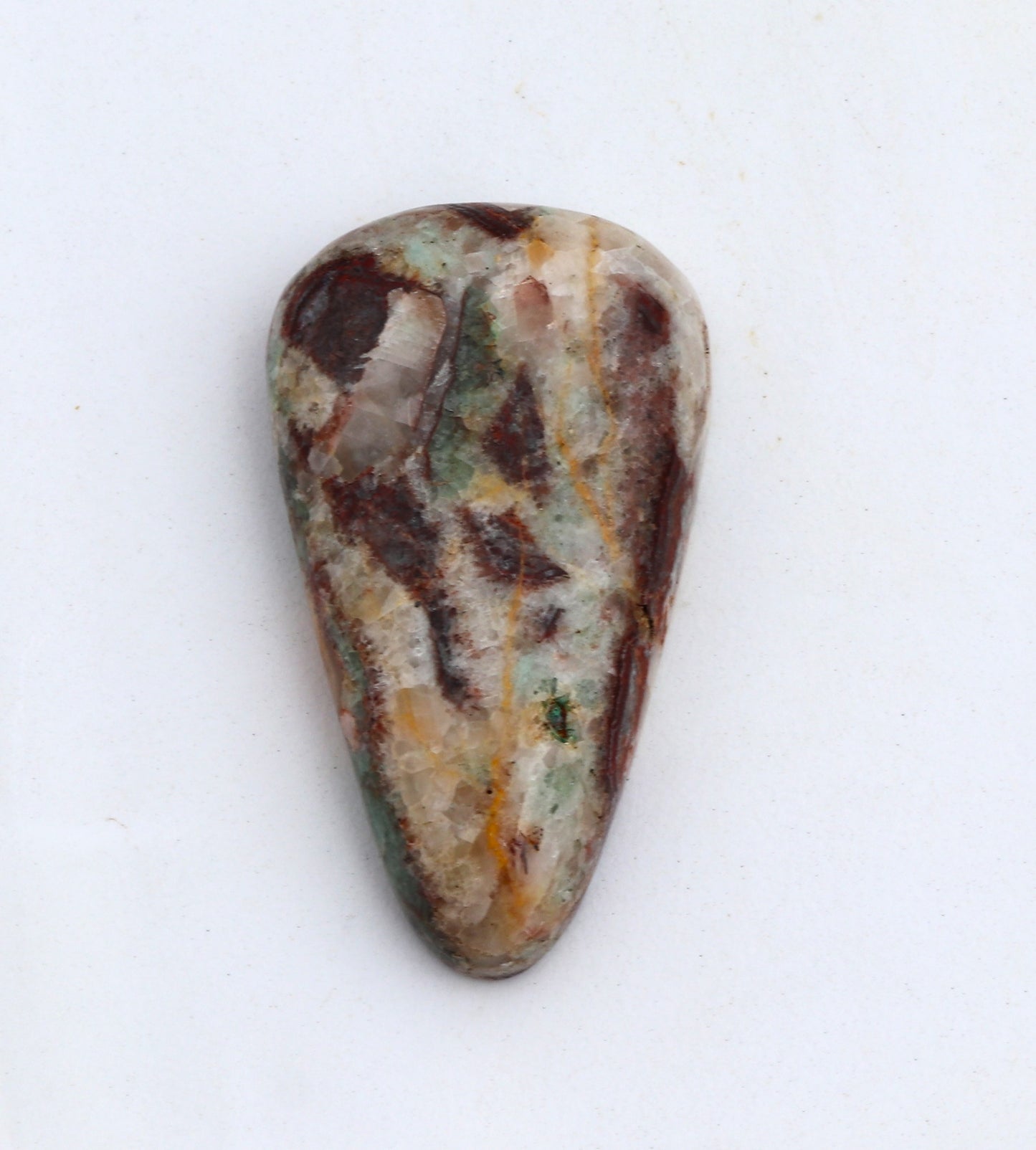 Calcite Fluorite and Limonite Cabochon