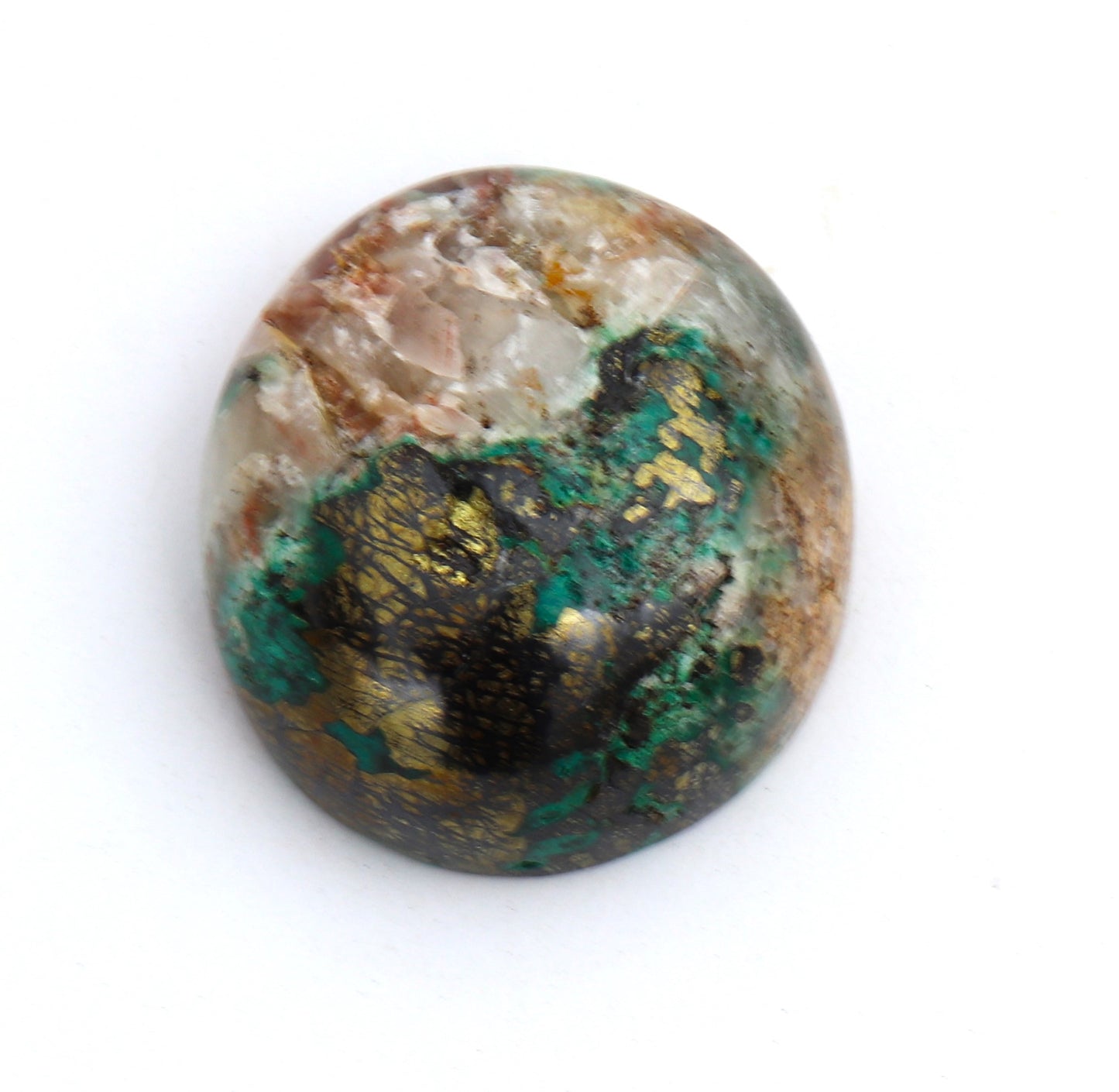 Calcite Chalcopyrite Tenorite Malachite Fluorite Cabochon