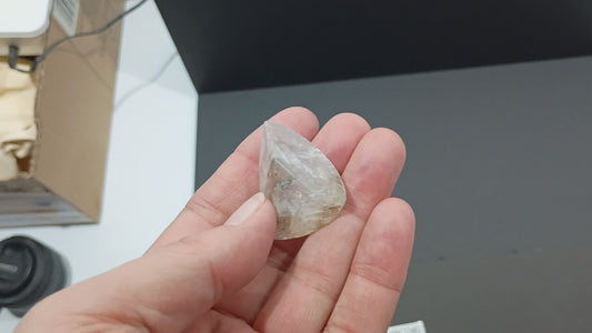 Calcite Cabochon with interesting inclusions