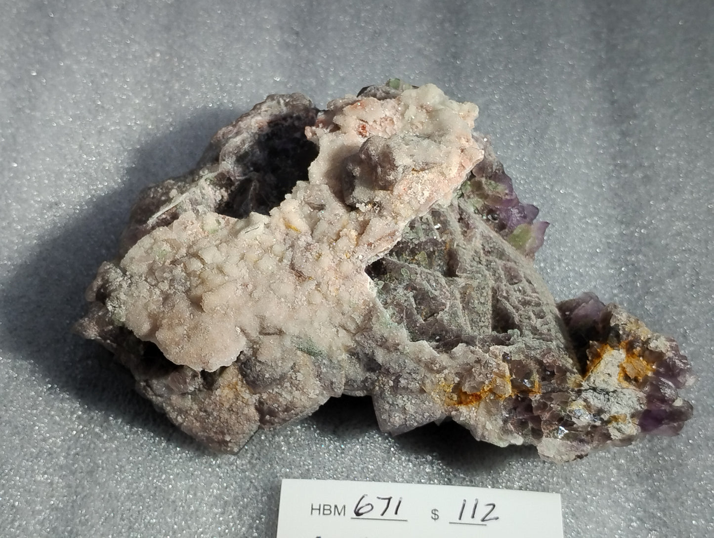 HBM671 - Excellent Hematite included Amethyst Cluster