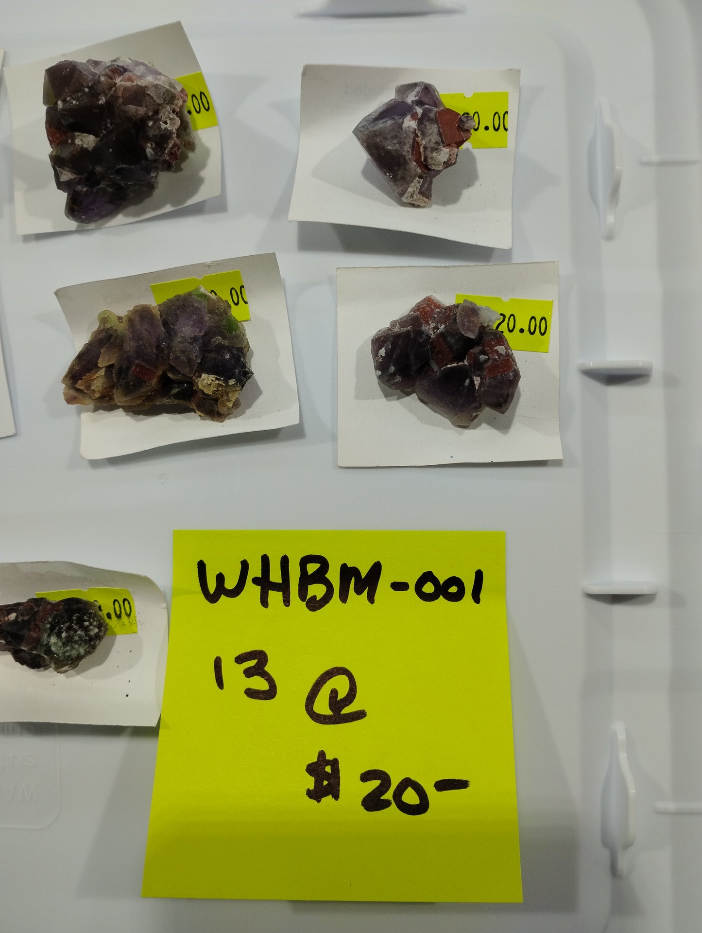 Full Flat of $20 Amethyst Specimens (13 pcs.)