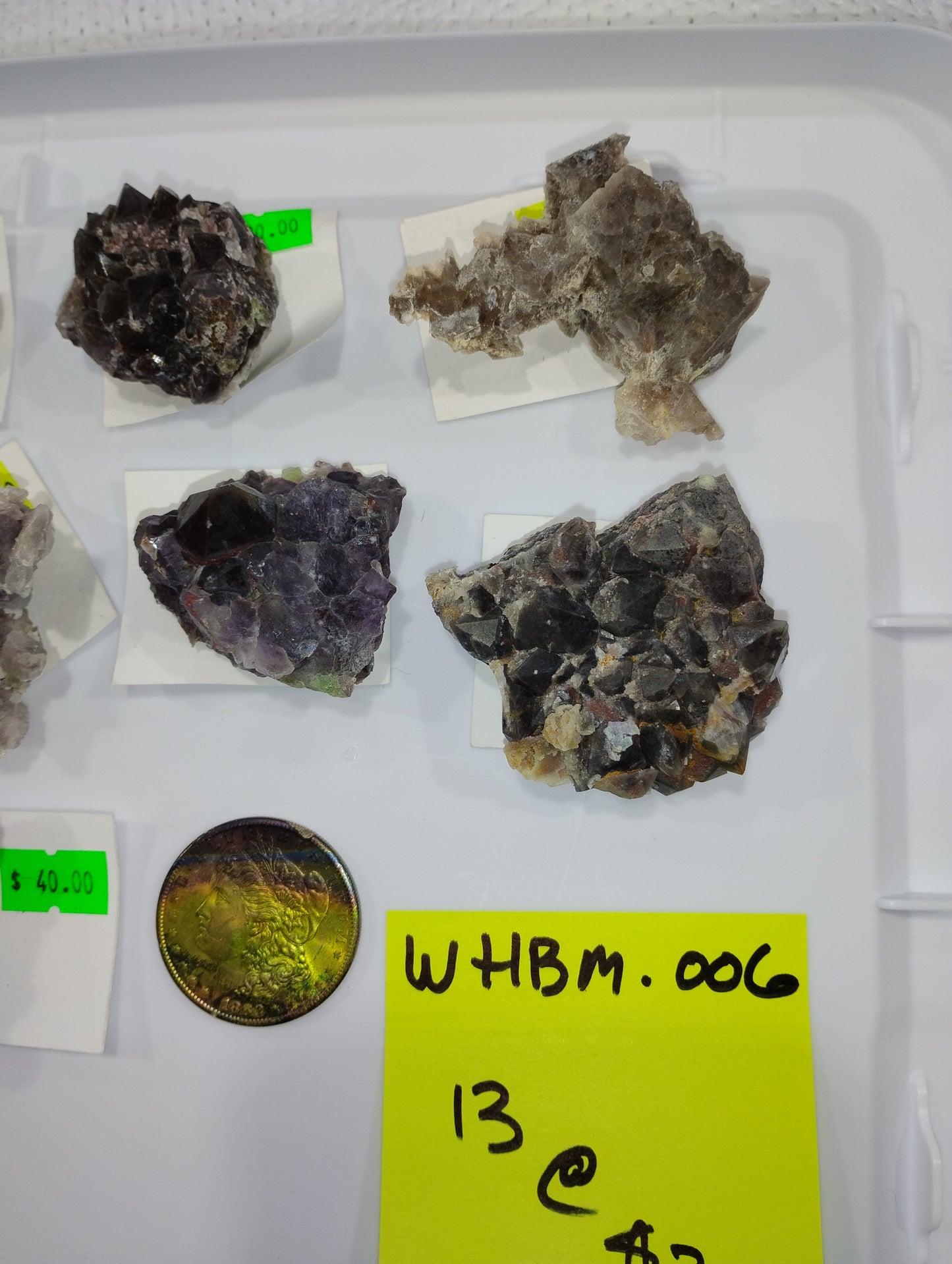 Full Flat of $30 Amethyst Specimens (13 pcs.)